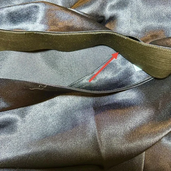 Alcea Rosea Satin Bias Cut Midi Skirt Sz XXL - Picture 9 of 11